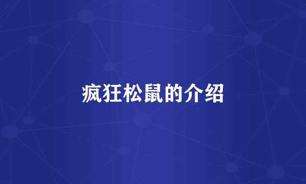 疯狂松鼠的介绍