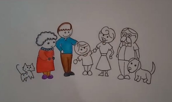 画全家福怎么画