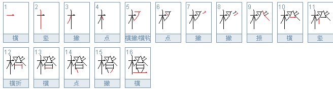 橙子的橙怎么写？