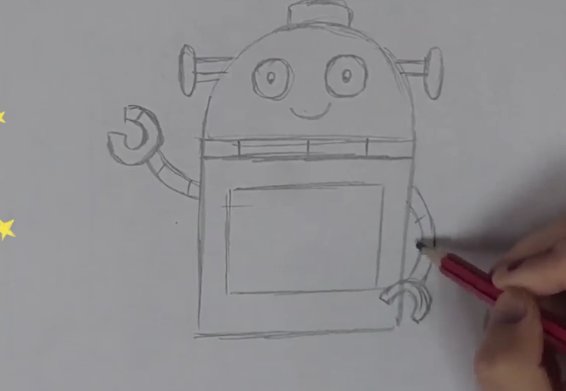 监控人画画教程