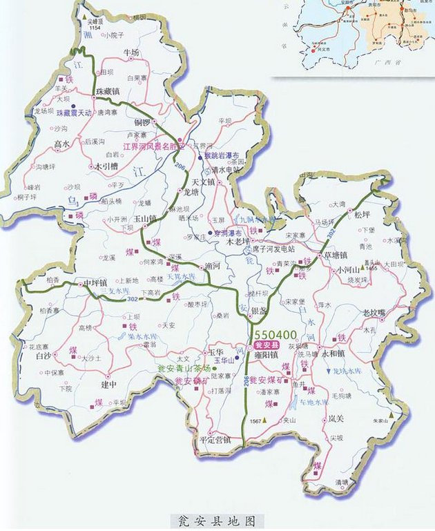 贵州省瓮安县乡镇地图有吗