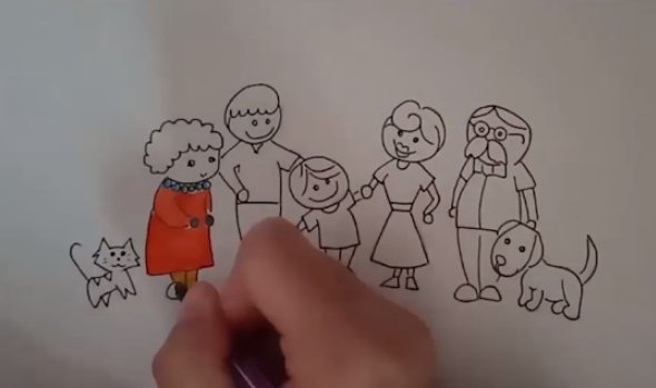 画全家福怎么画