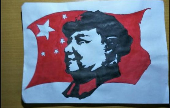 红色传奇小学生绘画作品？