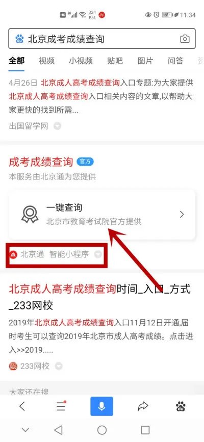 如何进行北京成考成绩查询