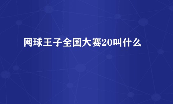 网球王子全国大赛20叫什么