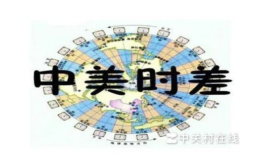 美国和中国的时差是多少小时。例如现在是北京时间 21:00,那是美国时间几点钟?