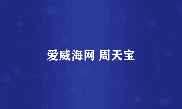 爱威海网 周天宝