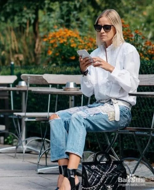白衬衫+牛仔裤够清新 Kate Bosworth教你穿法