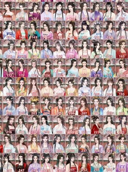 《深宫曲》立绘编号大全