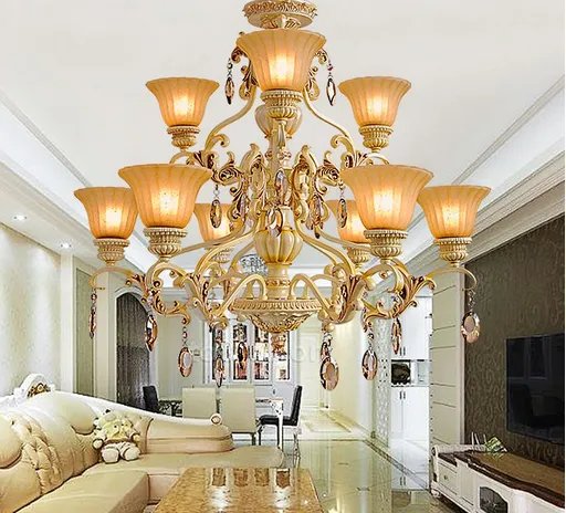 客厅水晶灯价格与图片 如何选购水晶灯
