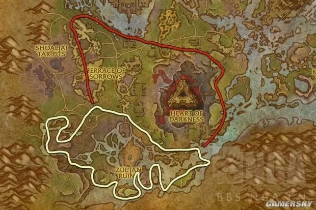 《魔兽世界》8.0采矿路线图 魔兽世界8.0采矿地图