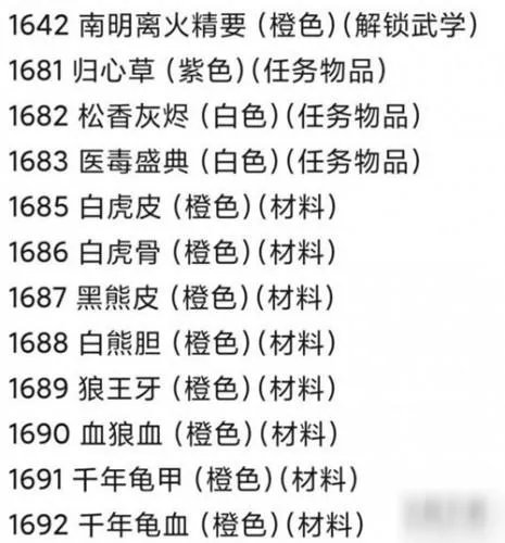 下一站江湖全武学心法代码有哪些 全武学心法代码介绍