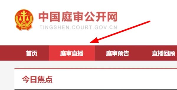 法院庭审的直播在哪儿看？