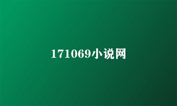 171069小说网