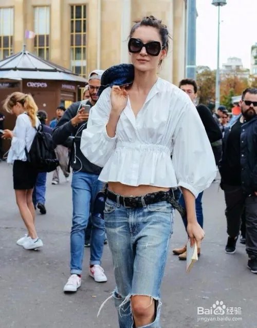 白衬衫+牛仔裤够清新 Kate Bosworth教你穿法