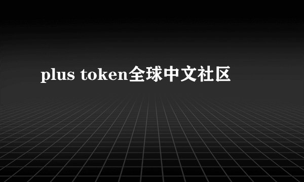 plus token全球中文社区