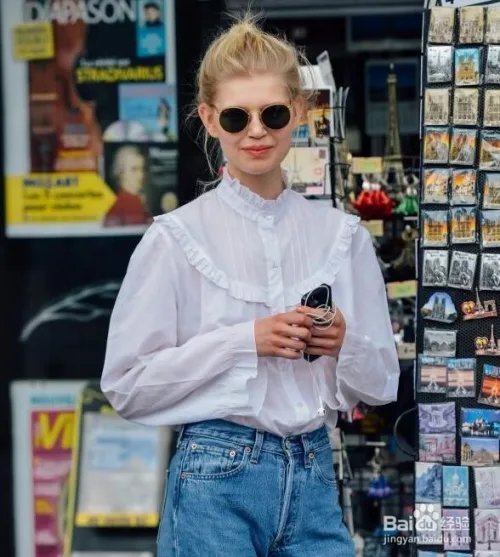 白衬衫+牛仔裤够清新 Kate Bosworth教你穿法