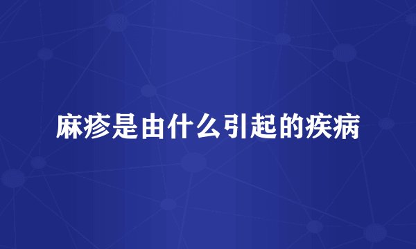 麻疹是由什么引起的疾病