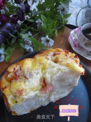 超级爆软芝士培根面包披萨