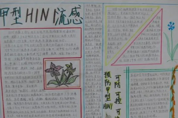 预防甲流手抄报怎么做