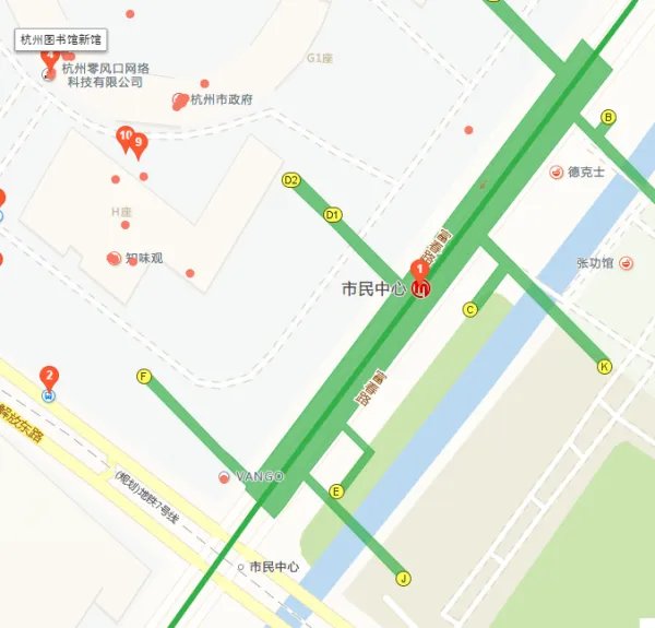 杭州市民中心地址，几点办公，公交