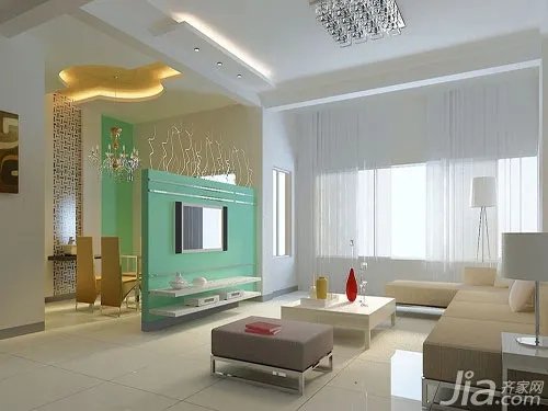 【隔断设计】客厅餐厅隔断效果图赏析