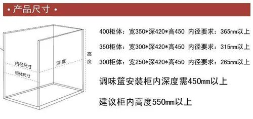 厨房调味篮尺寸大全 厨房调味篮的安装细节要注意