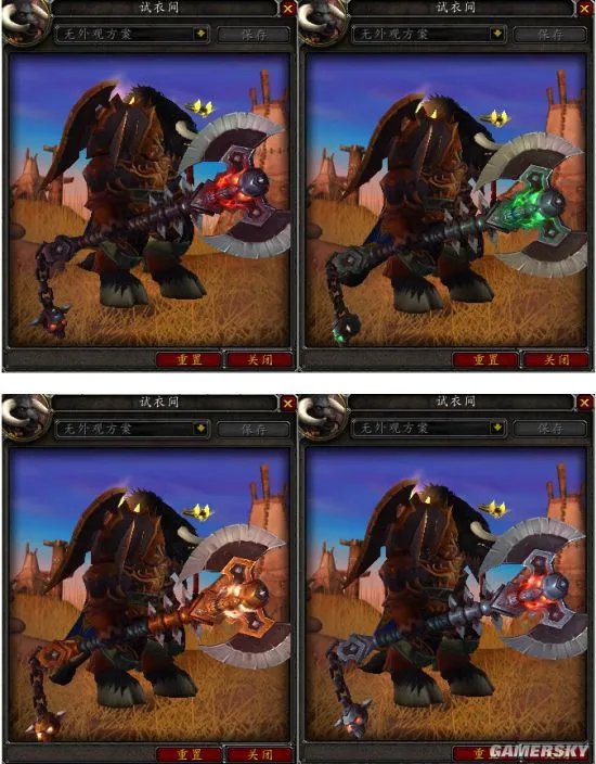 魔兽世界7.0战士职业神器模型游戏内预览