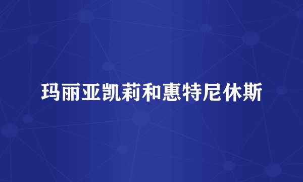 玛丽亚凯莉和惠特尼休斯