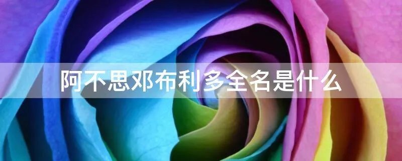 阿不思邓布利多全名是什么