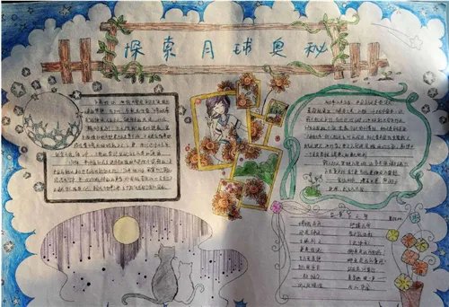 关于月球的手抄报简洁美观素材内容