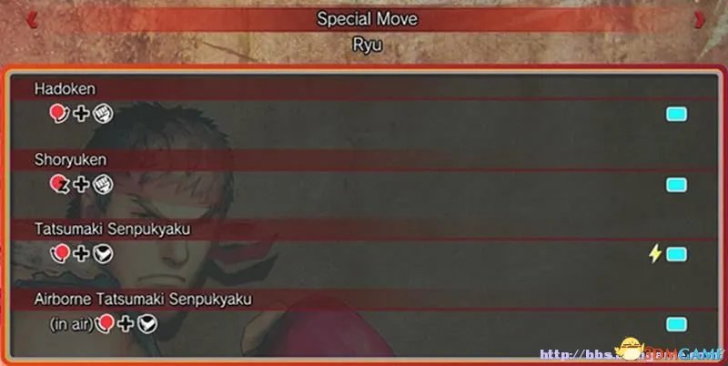 终极街霸4 全角色出招表一览 教你终极街霸4怎么出招