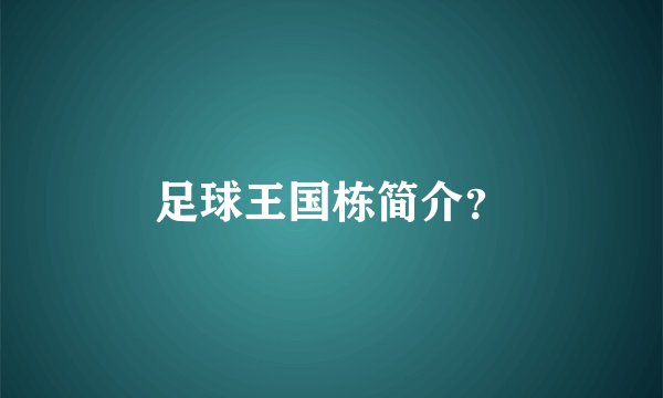 足球王国栋简介？