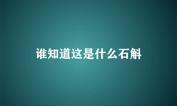 谁知道这是什么石斛
