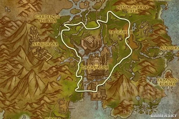 《魔兽世界》8.0采矿路线图 魔兽世界8.0采矿地图