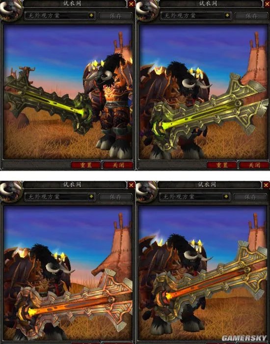 魔兽世界7.0战士职业神器模型游戏内预览