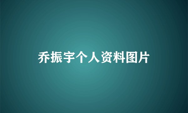 乔振宇个人资料图片