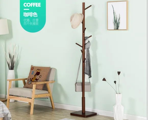 实木落地挂衣架图片 这几款挂衣架简约又实用