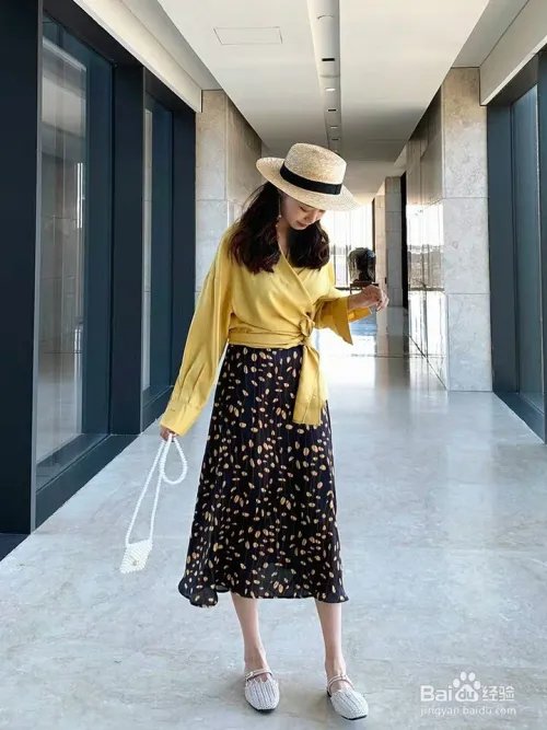 碎花长裙搭配图片大全