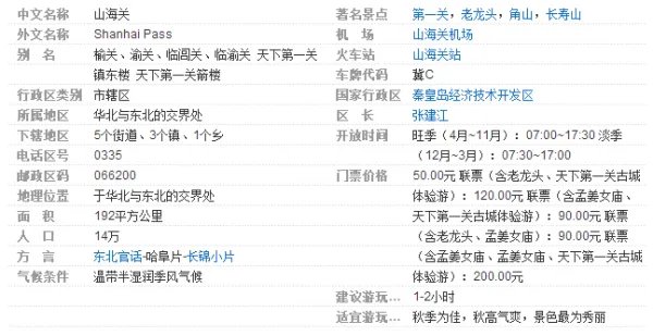 山海关在哪个省