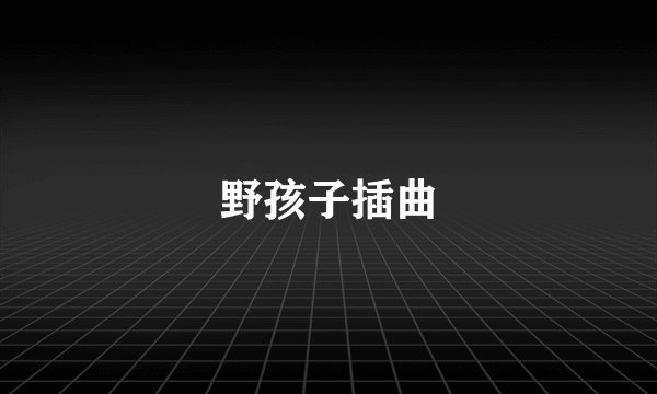 野孩子插曲