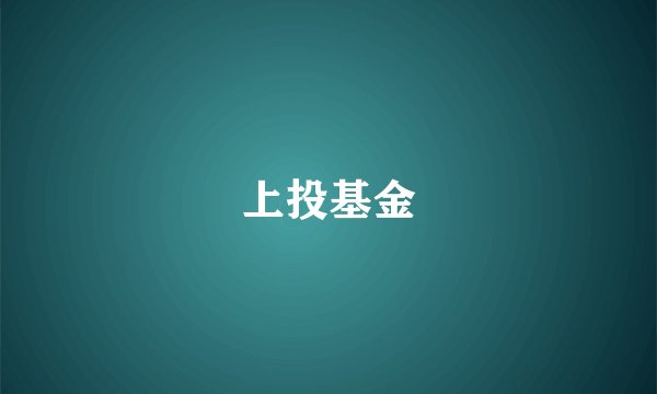 上投基金