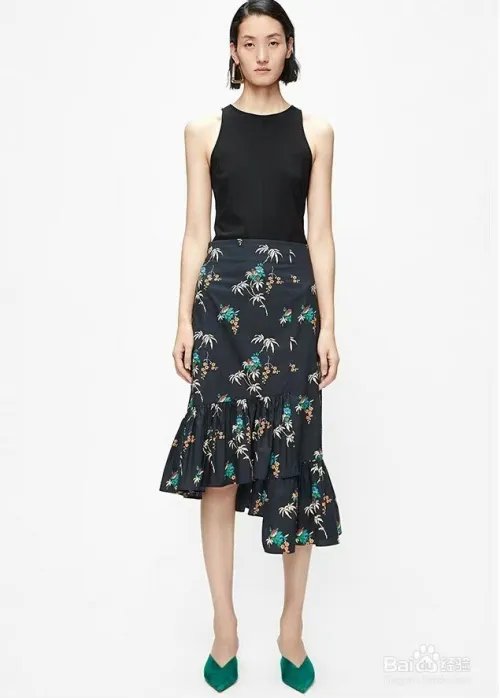 碎花长裙搭配图片大全