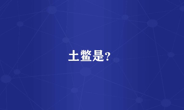 土鳖是？
