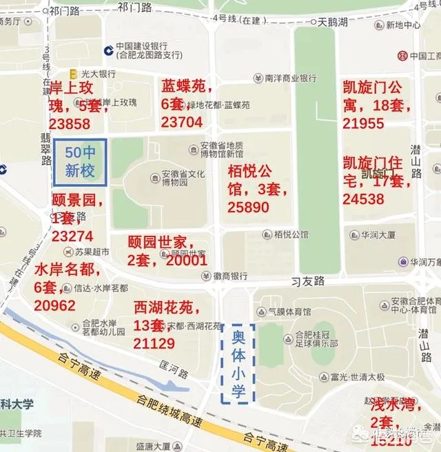 合肥政务区2010年左右的房子，现在二手房价格多少？