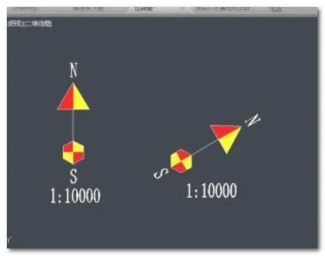 指北针画法？求教程