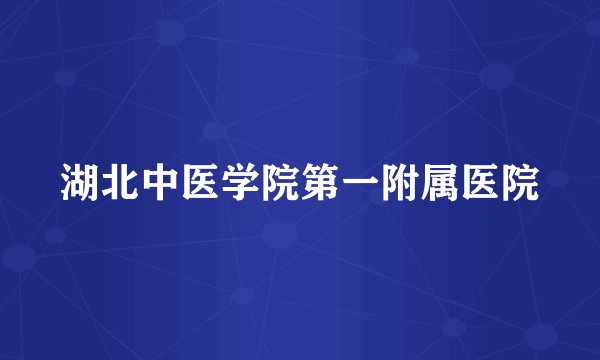 湖北中医学院第一附属医院