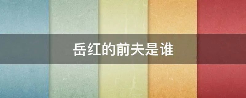 岳红的前夫是谁