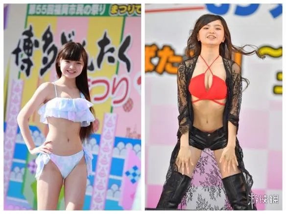 日本小学生女团复出泳衣秀 身材发育的也太好了吧!