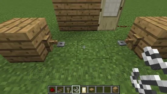 《我的世界》自动感应门制作图文教程 我的世界自动感应门怎么做